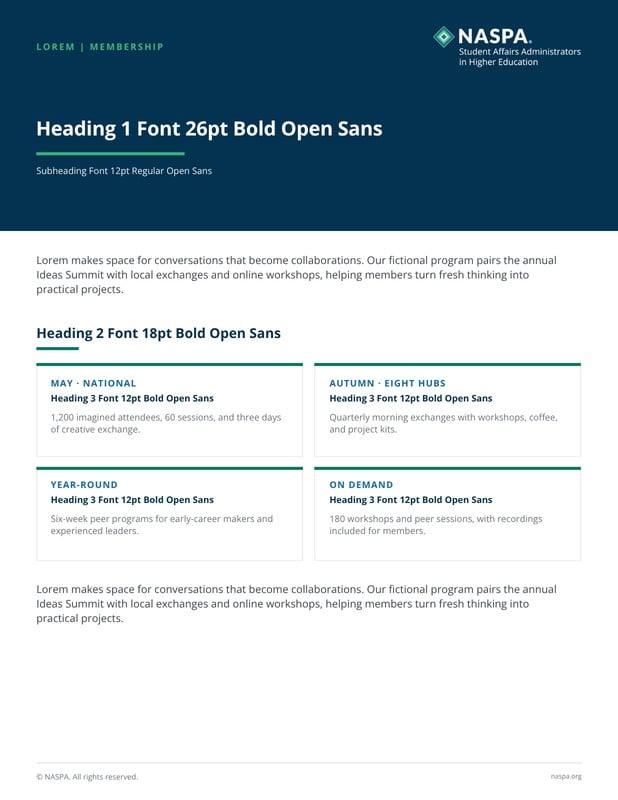 One-Pager - Card Grid Brand Template preview