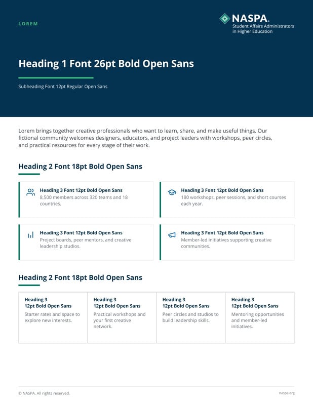One-Pager - Icon Grid Brand Template preview