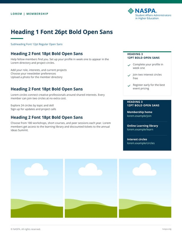 One-Pager - Guide & Sidebar Brand Template preview
