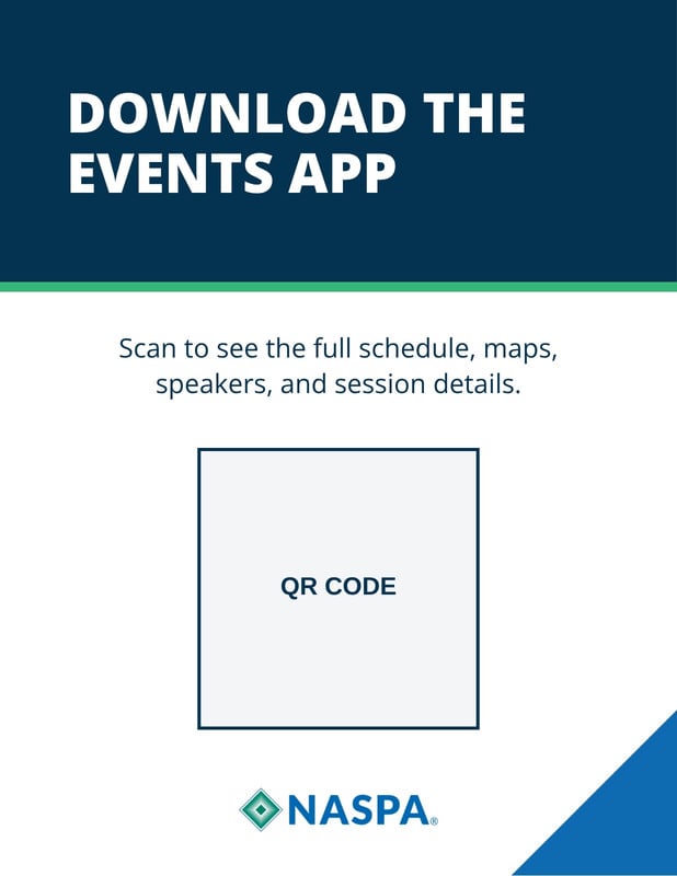 Tabletop Sign - Event App - QR Code Brand Template preview