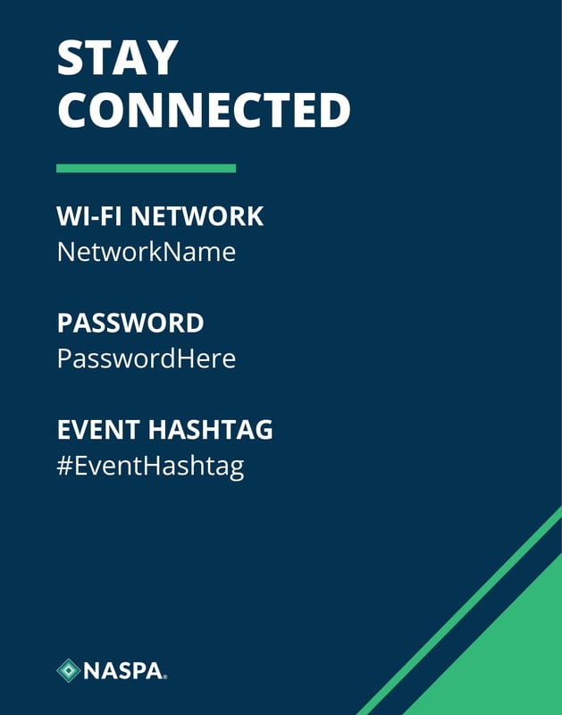Sign - Wi-Fi & Social - 22x28 in Brand Template preview