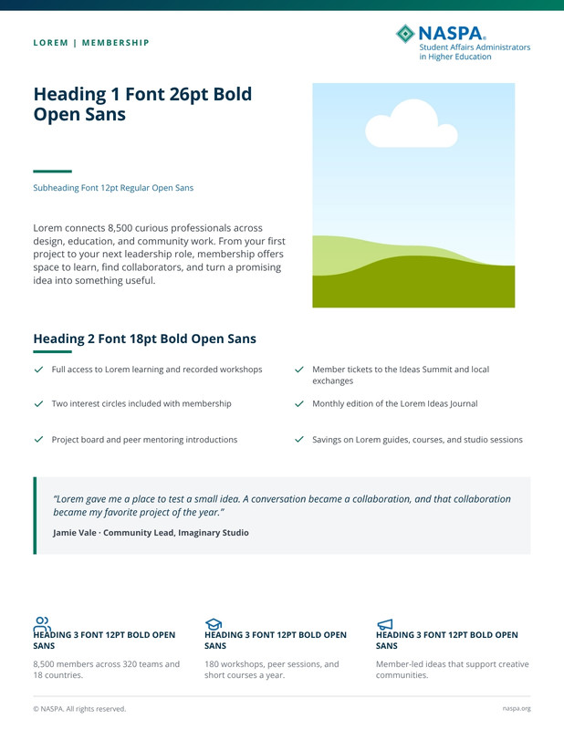 One-Pager - Photo & Quote Brand Template preview